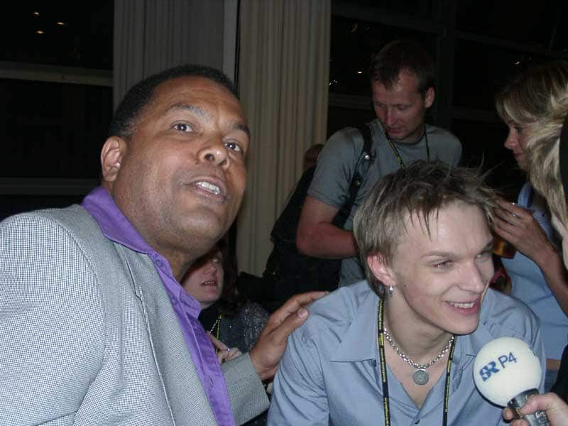 Dave Benton & Tanel Padar from Estonia (ESC Copenhagen 2001) Photo: © eurovisionlive Dave Benton & Tanel Padar from Estonia (ESC Copenhagen 2001) Photo: © eurovisionlive